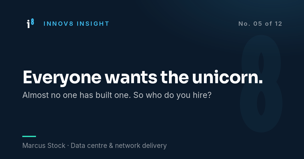 Innov8 Insight. Everyone wants someone who has built an AI factory.