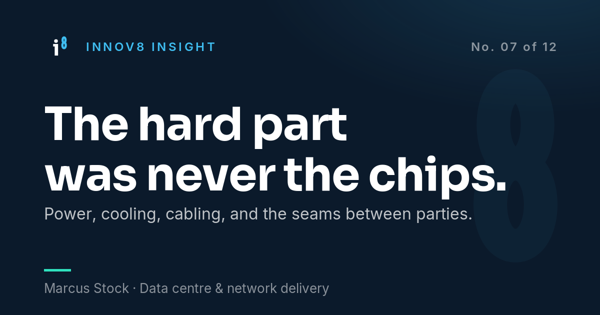 Innov8 Insight. The hard part was never the chips.