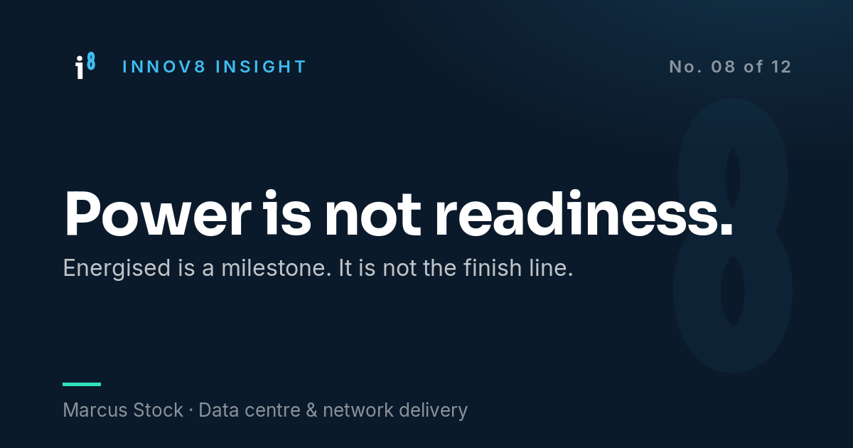 Innov8 Insight. Power is not readiness.